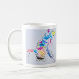 Rainbow Hund Mugg