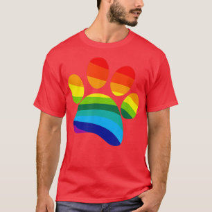 Rainbow Hund Tass PrintI Kärlek Hundar T Shirt