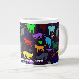 Rainbow Hundar Mugg Jumbo Mugg