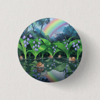 Rainbow hyacinth snigel tecknad knapp