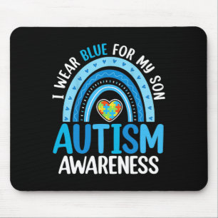 Rainbow I Bära Blue for My Son Autism Awareness Musmatta