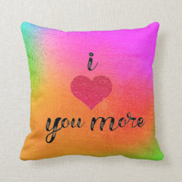 Rainbow I kärlek, du är mer hemma-dekan dekorativ  Kudde