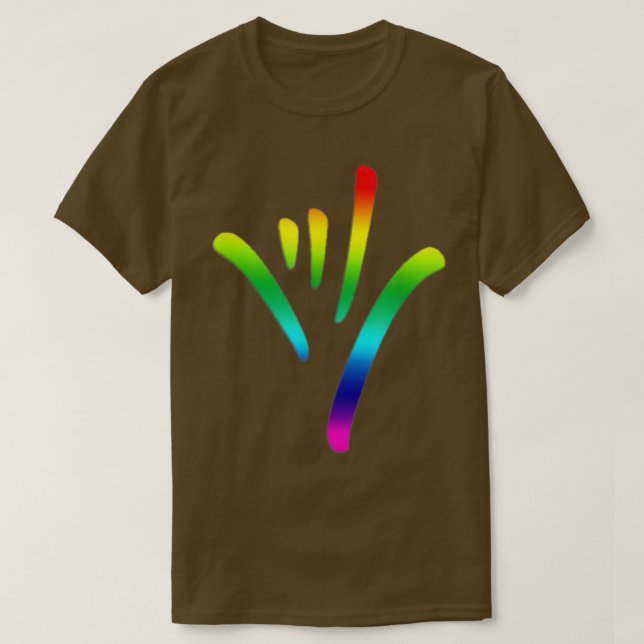 Rainbow I Kärlek Du skriver under språkkulturen T  Shirt (Design framsida)