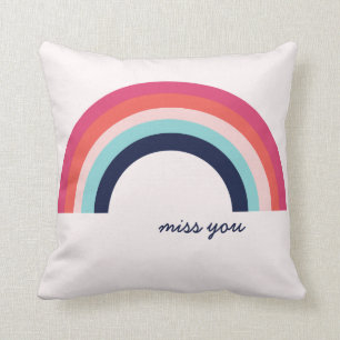Rainbow I Miss You Pillow Kudde