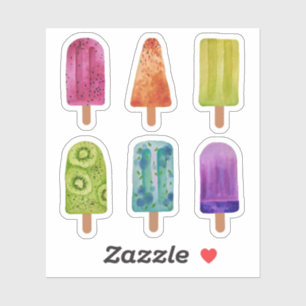 Rainbow Ice Pops Anpassningsbar-cut Vinyl Sticker Klistermärken