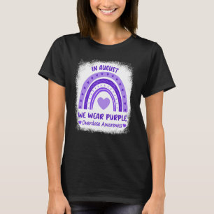 Rainbow in August We Bära Lila Overdose Awarenes T Shirt