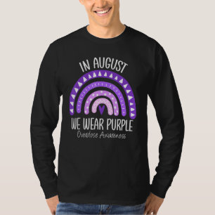 Rainbow in August We Bära Lila Overdose Awarenes T Shirt