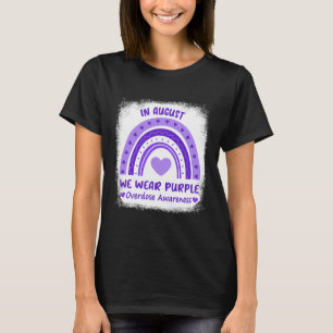 Rainbow in August We Bära Lila Overdose Awarenes T Shirt