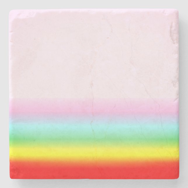 Rainbow in Rosa Himlar Stone Underlägg, Posavasos  Stenunderlägg (Framsidan)