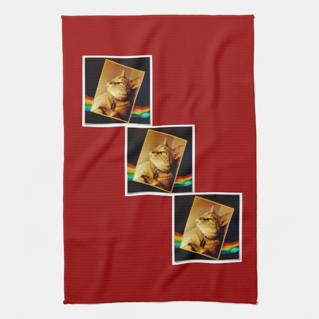 Rainbow Indigo Kökshandduk (Vertikal)