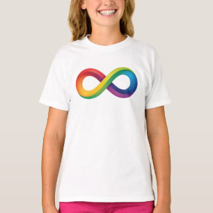 Rainbow Infinity Symbol Autism ADHD Neurodiversity T Shirt