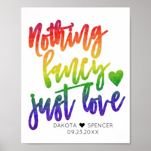 Rainbow Ingenting Finare Just Kärlek AVSLAPPNAD Poster
