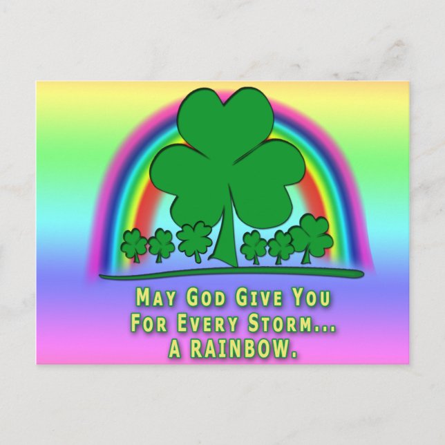 RAINBOW - IRISH BLESSING VYKORT (Framsida)