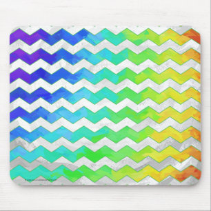 Rainbow Isig Chevron Mönster Musmatta