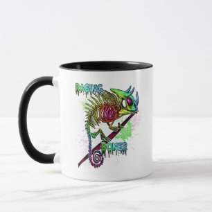Rainbow Jacksons Chameleon Skeleton Raging Mugg