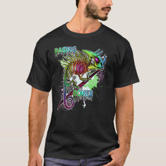 Rainbow Jacksons Chameleon Skeleton Raging T Shirt