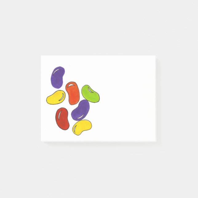 Rainbow Jelly Bean Påsk Basket Candy Post-it Block (Framsida)