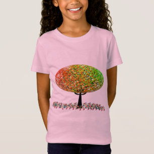 Rainbow Jelly Bean Sweet Träd Tee Shirt