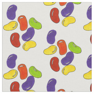 Rainbow Jellybönjelly Bean Beans Candy Fabric Tyg