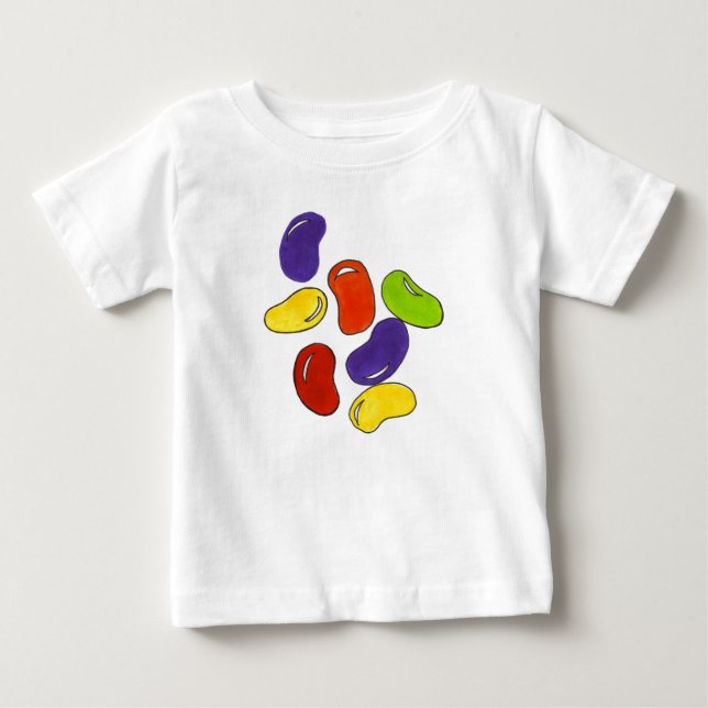 Rainbow Jellybönjelly Beans Candy Påsk Candies T Shirt (Framsida)