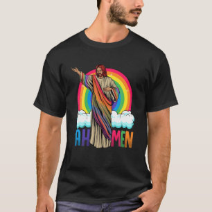Rainbow Jesus Ah Manar T Shirt