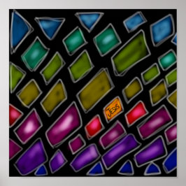 Rainbow "Jesus The Light of the World" Poster