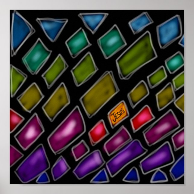 Rainbow "Jesus The Light of the World" Poster (Framsidan)