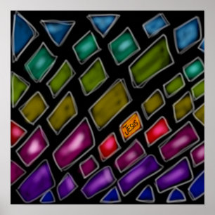 Rainbow "Jesus The Light of the World" Poster