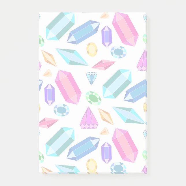 Rainbow Jewel Gems Post-it Block (Framsida)