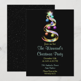 Rainbow Julgran Inbjudningar