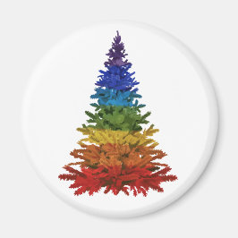 Rainbow Julgran Magnet