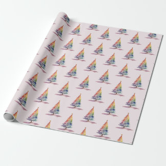 Rainbow Julgran Presentpapper