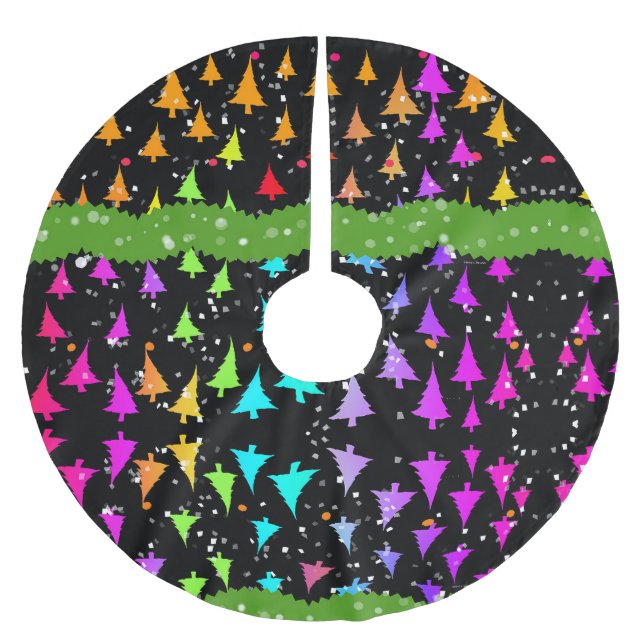 Rainbow Julgranar Julgransmatta Borstad Polyester (Framsidan)