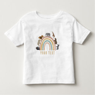 Rainbow Jungle Animals T Shirt