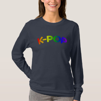 Rainbow K-Pop Långärmad T-Shirt