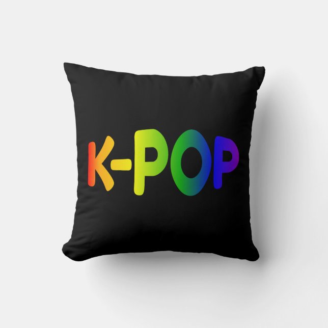 Rainbow K-Pop Pillow Kudde (Framsida)