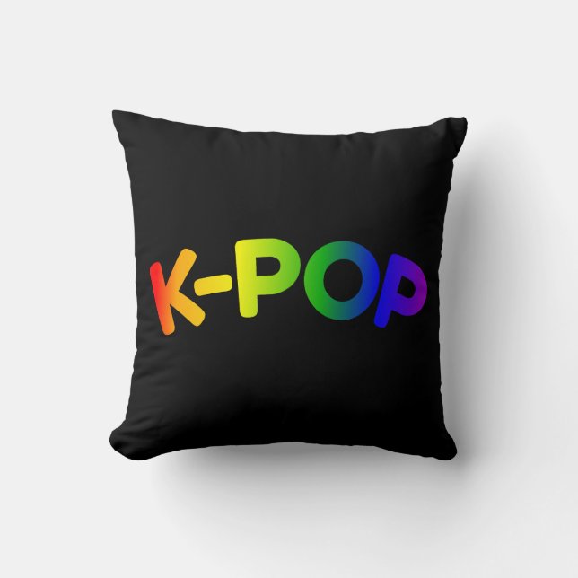 Rainbow K-Pop Pillow Kudde (Framsida)