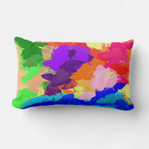 Rainbow Kaleidoscope Butterflies Lumbarkudde