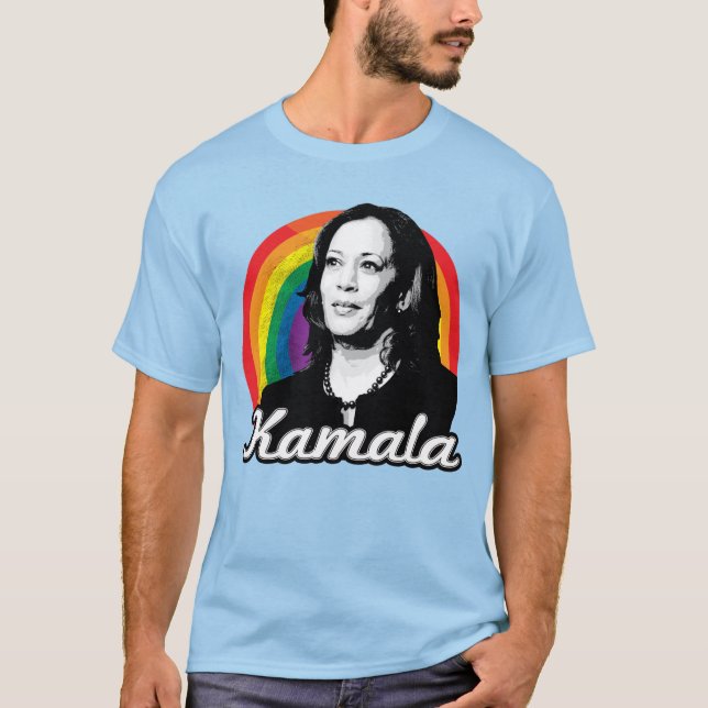 Rainbow Kamala T Shirt (Framsida)