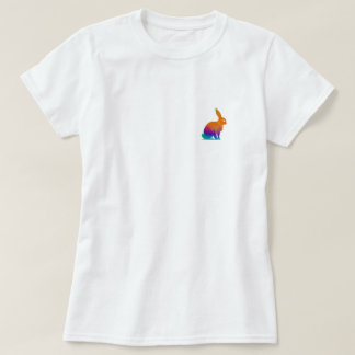 Rainbow kanin logotyp T-Shirt