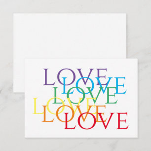 RAINBOW KÄRLEK 3,5 x 5,5-platta kort