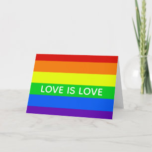 Rainbow Kärlek är Kärlek Gay pride LGBTQ BeSnyval Kort