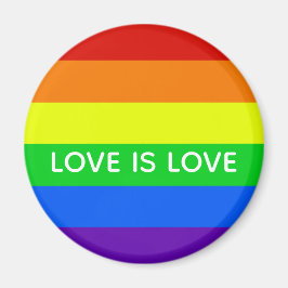 Rainbow Kärlek är Kärlek Gay pride LGBTQ BeSnyval Magnet