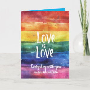 Rainbow Kärlek är Kärlek HBT TQ-Valentineser Kort