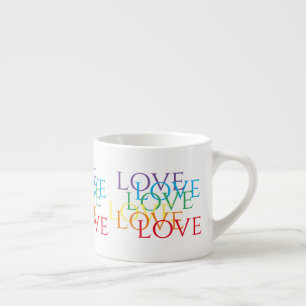 RAINBOW KÄRLEK Espresso Kopp Espressomugg