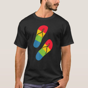 Rainbow Kärlek Flip-Flop Sandals T Shirt
