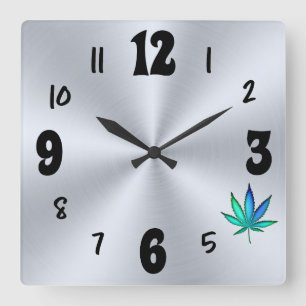 Rainbow Kärlek Fyrkantig Klocka