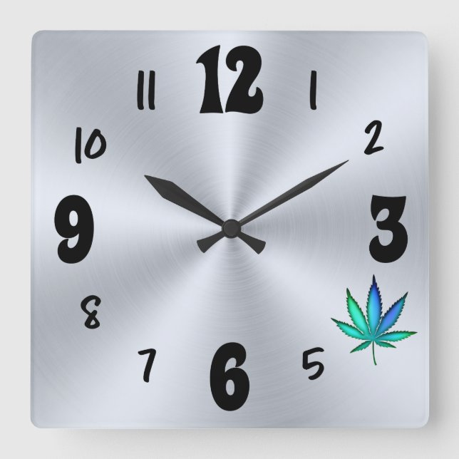 Rainbow Kärlek Fyrkantig Klocka (Framsida)