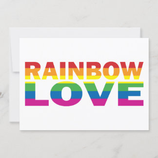 Rainbow Kärlek Gay pride Heart Inbjudningar