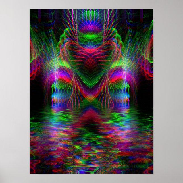 Rainbow Kärlek Heart Poster (Framsidan)